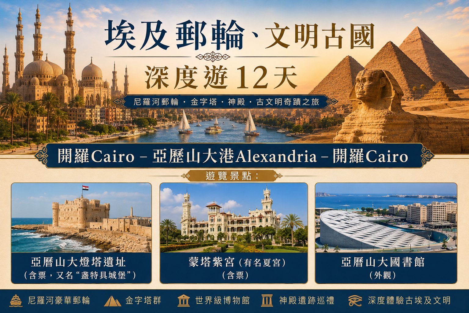 開羅 Cairo – 亞歷山大港 A